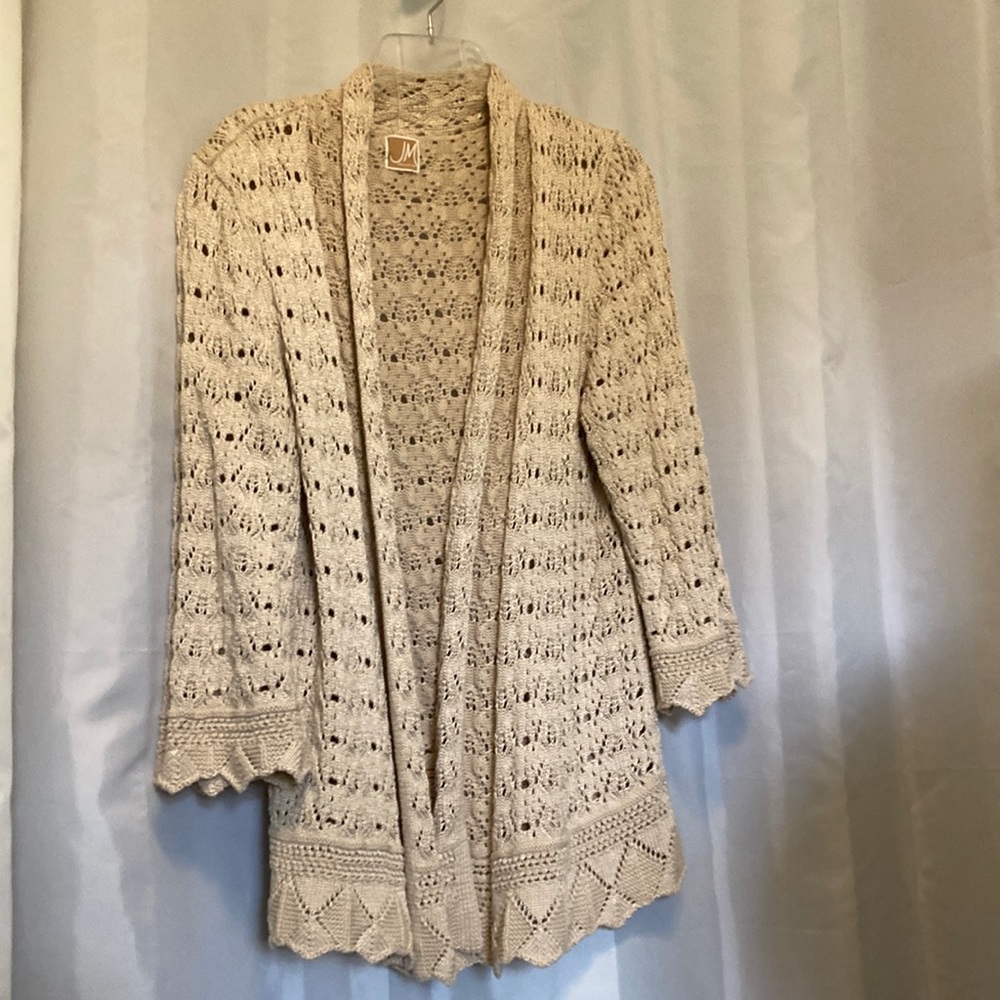JM Women’s Sweater Jacket,Long sleeves,Crocheted